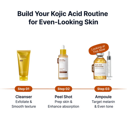Silk Peptide Kojic Acid Niacinamide Brightening Ampoule